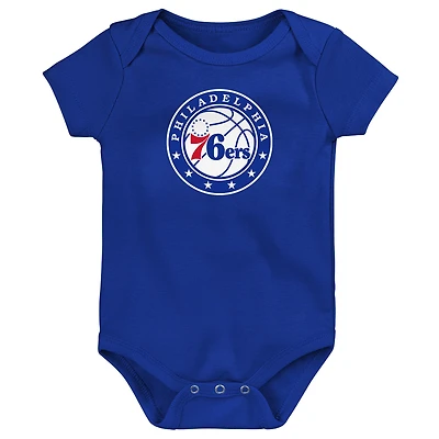 Newborn Outerstuff  Royal Philadelphia 76ers Primary Logo Bodysuit