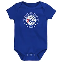 Newborn Outerstuff  Royal Philadelphia 76ers Primary Logo Bodysuit