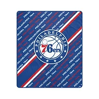 Couverture ultra douce Pegasus Philadelphia 76ers, 152 x 178 cm (diagonale), doublée, avec logo.