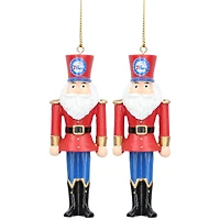 Ensemble de 2 décorations de casse-noisette du Père Noël des Philadelphia 76ers