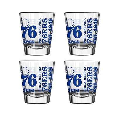 Philadelphia 76ers 4-Pack 2oz. Shot Glass Set