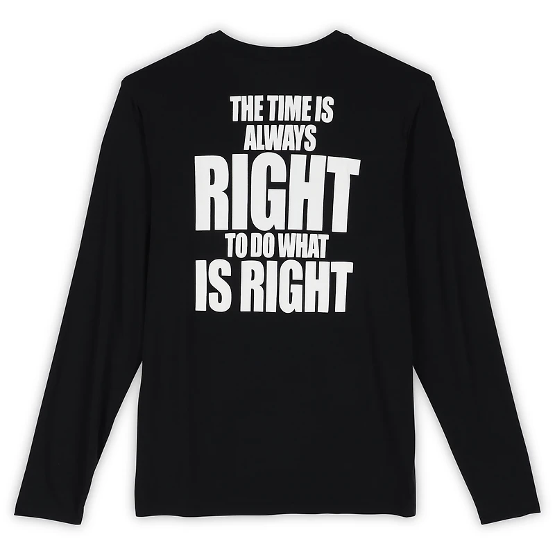 Philadelphia 76ers Team-Issued Black "MLK" Long Sleeve T-Shirt from the 2025-26 NBA Season