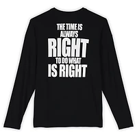 Philadelphia 76ers Team-Issued Black "MLK" Long Sleeve T-Shirt from the 2025-26 NBA Season