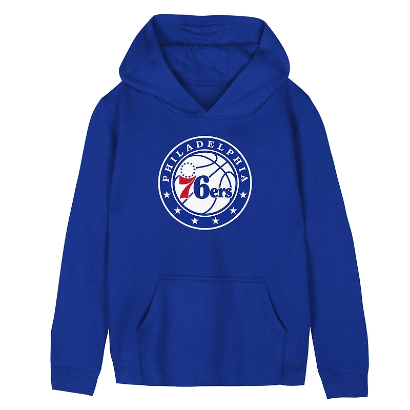 Preschool Outerstuff  Royal Philadelphia 76ers Primary Logo Hoodie