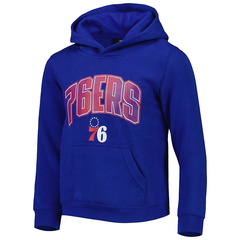 Preschool Royal/Heather Gray Philadelphia 76ers Double Up Pullover Hoodie & Pants Set