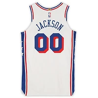 Maillot Nike blanc n° 00 porté par Reggie Jackson (Philadelphia 76ers) lors de la saison NBA 2024-2025 - Taille 48+4