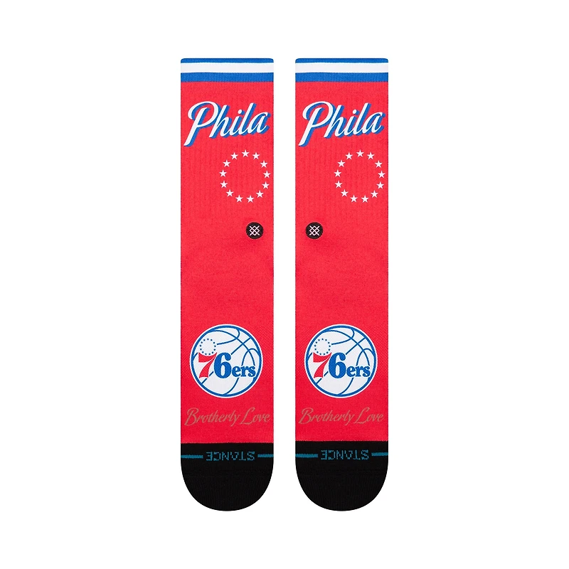 Stance Philadelphia 76ers 2025/26 Statement Edition Crew Socks