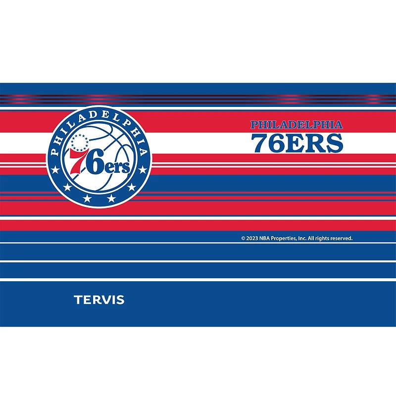 Tervis Philadelphie 76ers 20oz. Gobelet en acier inoxydable à rayures Hype