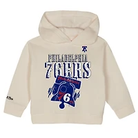 Ensemble sweat à capuche et pantalon surdimensionnés pour tout-petits Mitchell & Ness Cream Philadelphia 76ers Hang Time