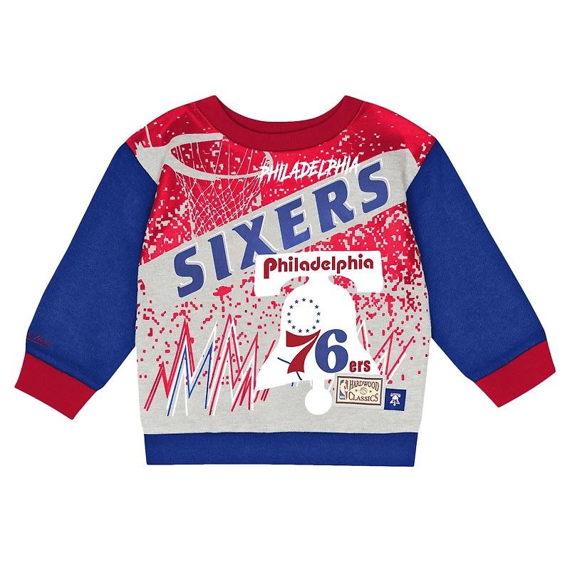 Toddler Mitchell & Ness Philadelphia 76ers Blockbuster Oversized Fleece Pant Set