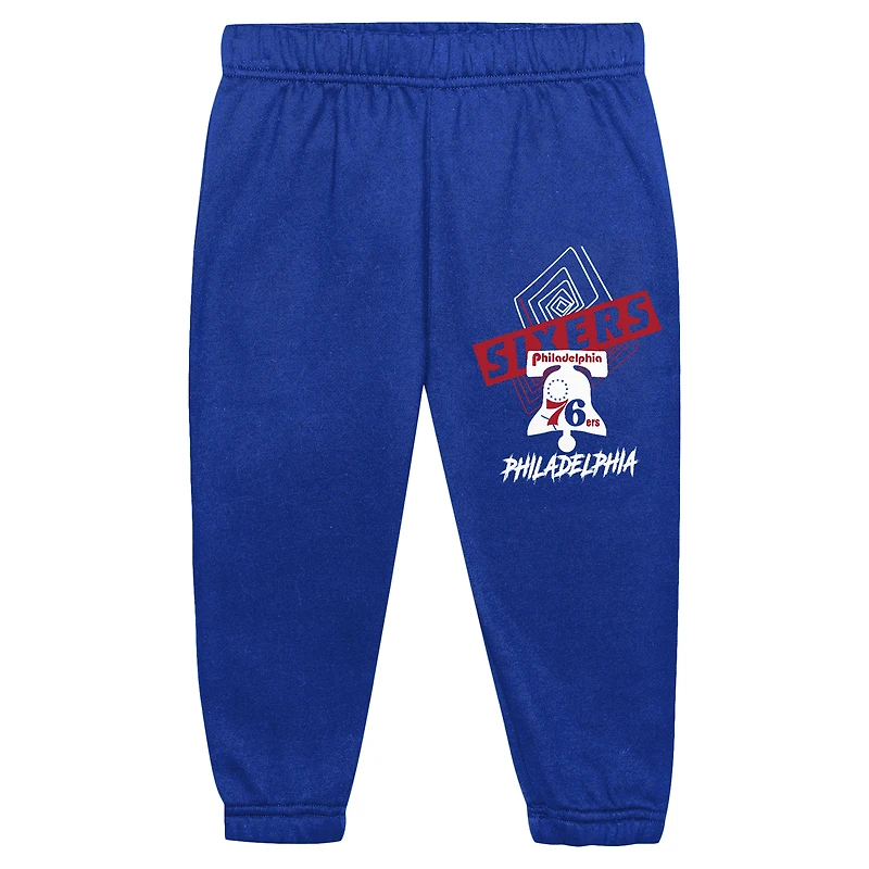 Toddler Mitchell & Ness Philadelphia 76ers Blockbuster Oversized Fleece Pant Set