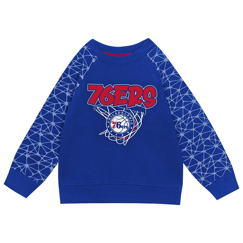 Toddler Outerstuff Royal Philadelphia 76ers Nothing But Net Fleece Sweatshirt & Pants Set