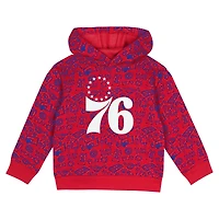 Toddler  Red Philadelphia 76ers Give and Go Pullover Hoodie Sweatpants Set