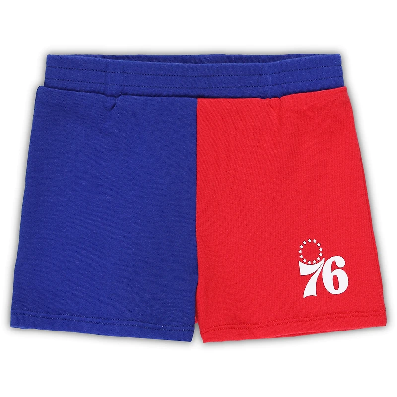 Ensemble t-shirt et short Super Star Philadelphia 76ers Royal/Gris pour tout-petit