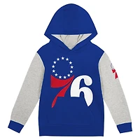 Toddler  Royal Philadelphia 76ers Fair Catch Fleece Pullover Hoodie