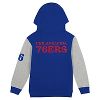 Toddler  Royal Philadelphia 76ers Fair Catch Fleece Pullover Hoodie
