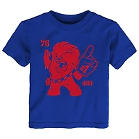 Toddler Royal Philadelphia 76ers Star Wars Chewie #1 Fan T-Shirt
