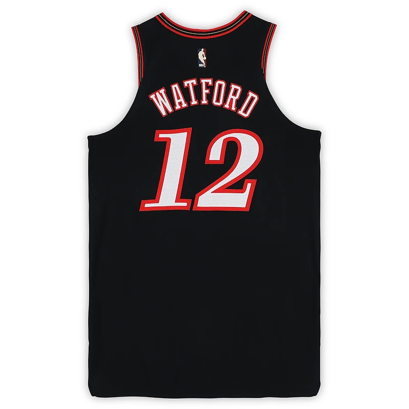Maillot noir Hardwood Classic porté par Trendon Watford (Philadelphia 76ers) lors du match n° 12 contre le Thunder d'Oklahoma City le 23 mars 2026 - Taille 50+6