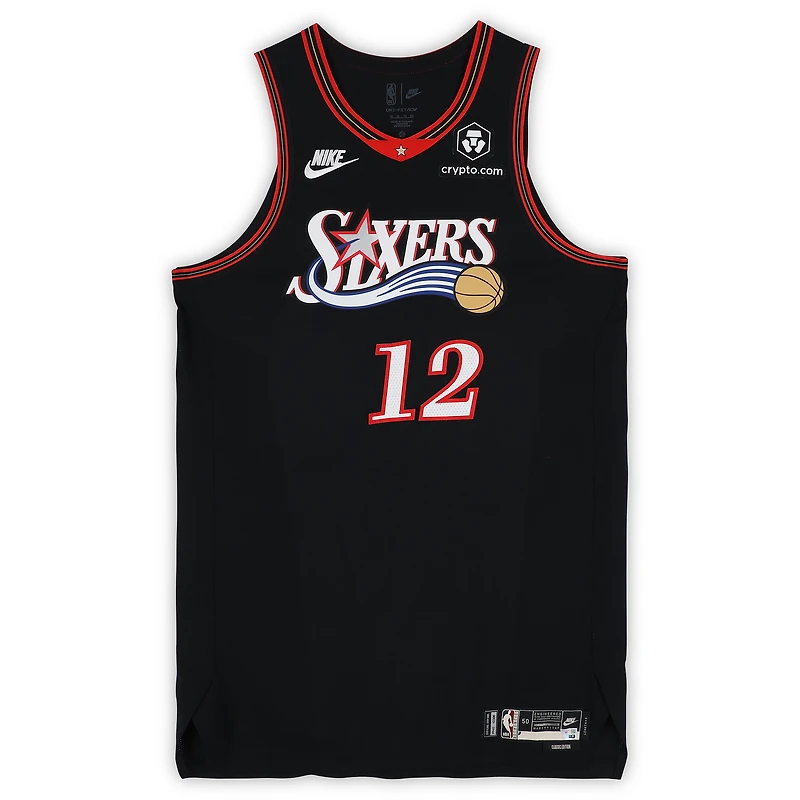 Trendon Watford Philadelphia 76ers Game-Used #12 Black Hardwood Classic Jersey vs. Oklahoma City Thunder on March 23, 2026 - Size 50+6
