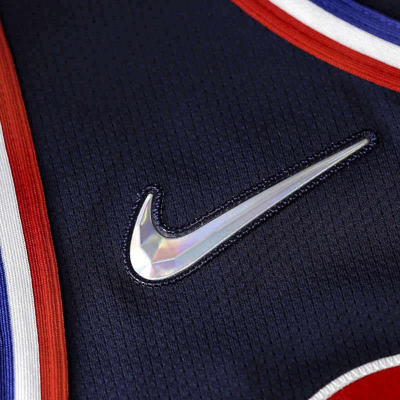 Maillot Nike Mixtape Swingman 2021/22 dédicacé par Tyrese Maxey des Philadelphia 76ers