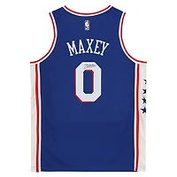 Tyrese Maxey Navy Philadelphia 76ers Autographed Nike 2022 Mixtape Swingman Jersey