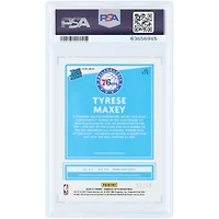 Tyrese Maxey Philadelphia 76ers 2020-21 Panini Donruss Optic Blue Prizm #171 #53/59 PSA Authenticated 9 Rookie Card