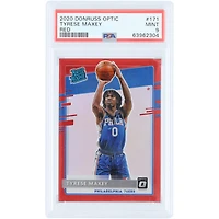 Tyrese Maxey Philadelphia 76ers 2020-21 Panini Donruss Optic Red Prizm #171 #10/99 PSA Authenticated 9 Rookie Card