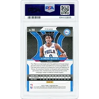 Carte recrue Tyrese Maxey Philadelphia 76ers 2020-21 Panini Prizm Red Prizm n° 256 n° 21/299 authentifiée PSA 9