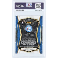 Tyrese Maxey Philadelphia 76ers 2020-21 Panini Select Zebra Prizm Case Hit #174 PSA Authenticated 10 Rookie Card