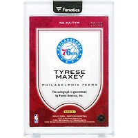 Tyrese Maxey Philadelphia 76ers Autographed 2020-21 Panini Court Kings Heir Apparent #HA-TYM #63/99 Rookie Card