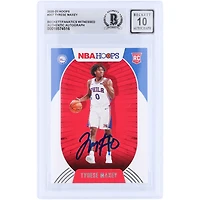 Tyrese Maxey Philadelphia 76ers Autographed 2020-21 Panini Hoops #207 Beckett Fanatics Witnessed Authenticated 10 Rookie Card 