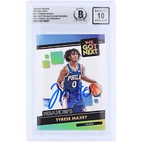 Tyrese Maxey Philadelphia 76ers Autographié 2020-21 Panini Hoops We Got Next #21 Beckett Fanatics Witnessed Authenticated 10 Rookie Card