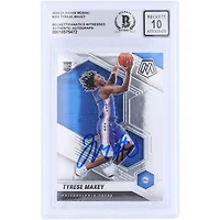 Tyrese Maxey Philadelphia 76ers Autographed 2020-21 Panini Mosaic #203 Beckett Fanatics Witnessed Authenticated 10 Rookie Card 