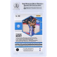 Tyrese Maxey Philadelphia 76ers Autographed 2020-21 Panini Mosaic #203 Beckett Fanatics Witnessed Authenticated 10 Rookie Card 