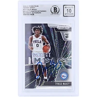 Tyrese Maxey Philadelphia 76ers Autographed 2020-21 Panini Prizm Instant Impact #16 Beckett Fanatics Witnessed Authenticated 10 Rookie Card 