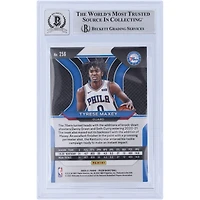 Carte de recrue Panini Prizm #256 autographiée 2020-21 de Tyrese Maxey des Philadelphia 76ers, Beckett Fanatics Witnessed Authenticated 10 Rookie