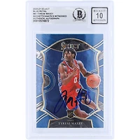 Tyrese Maxey Philadelphia 76ers Autographié 2020-21 Panini Select Retail #81 Beckett Fanatics Witnessed Authenticated 10 Rookie Card