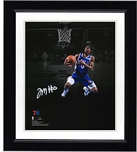 Tyrese Maxey Philadelphia 76ers Autographed 8" x 10" Layup in Royal Jersey Photograph