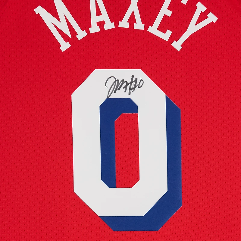 Tyrese Maxey Philadelphia 76ers Autographed Jordan Brand Red 2022-23 Statement Edition Swingman Jersey