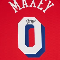 Tyrese Maxey Philadelphia 76ers Autographed Jordan Brand Red 2022-23 Statement Edition Swingman Jersey