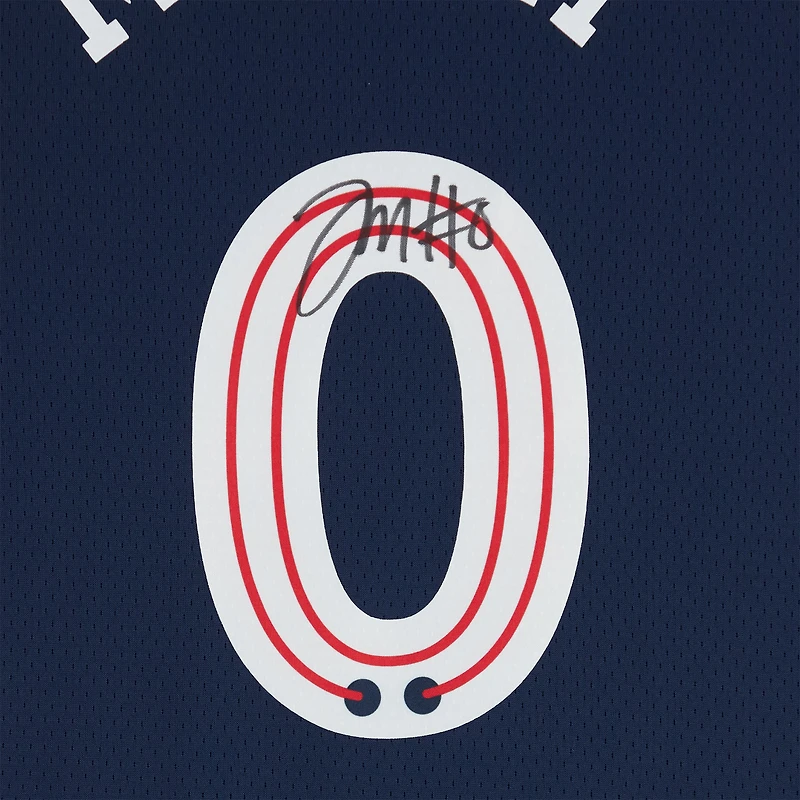 Tyrese Maxey Philadelphia 76ers Autographed Nike Navy 2023-24 City Edition Swingman Jersey