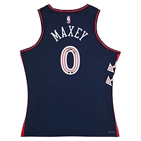 Tyrese Maxey Philadelphia 76ers Autographed Nike Navy 2023-24 City Edition Swingman Jersey