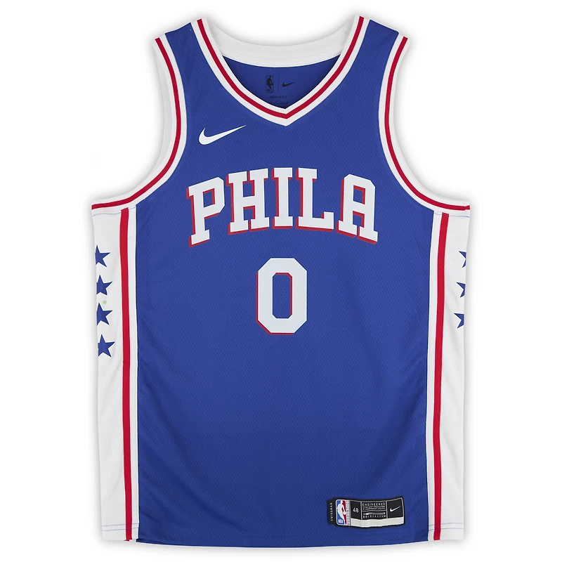 Tyrese Maxey Philadelphia 76ers Autographed Royal Nike Icon Edition Swingman Jersey with "Mad Max" Inscription