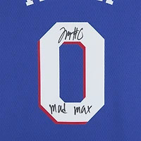 Maillot Swingman Nike Icon Edition Royal dédicacé par Tyrese Maxey des Philadelphia 76ers avec inscription « Mad Max »