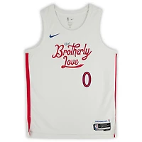 Tyrese Maxey Philadelphia 76ers Autographed White Nike 2022-23 City Edition Swingman Jersey