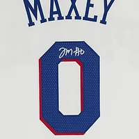 Tyrese Maxey Philadelphia 76ers Autographed White Nike Association Edition Authentic Jersey