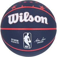 Tyrese Maxey Philadelphia 76ers Autographed Wilson 2023-24 City Collector Basketball 