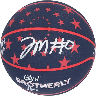 Tyrese Maxey Philadelphia 76ers Autographed Wilson 2023-24 City Collector Basketball 