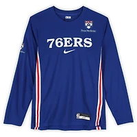 Maillot manches longues Nike bleu roi porté par Tyrese Maxey (Philadelphia 76ers) lors de la saison NBA 2025-2026 - Taille L