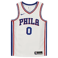 Tyrese Maxey White Philadelphia 76ers Autographed Nike 2020-21 Association Edition Swingman Jersey